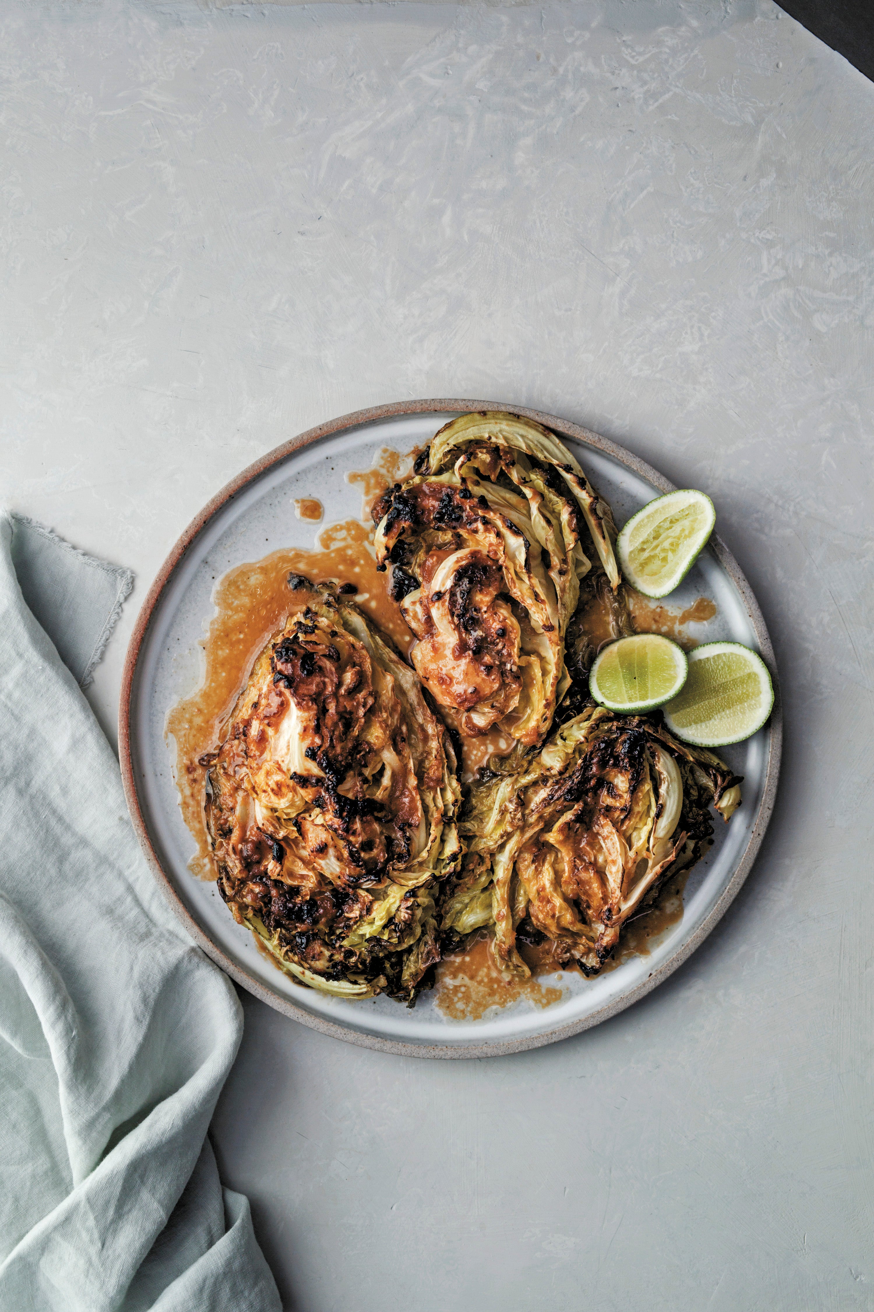 Jenn Louis's Charred Cabbage with Lime and Miso