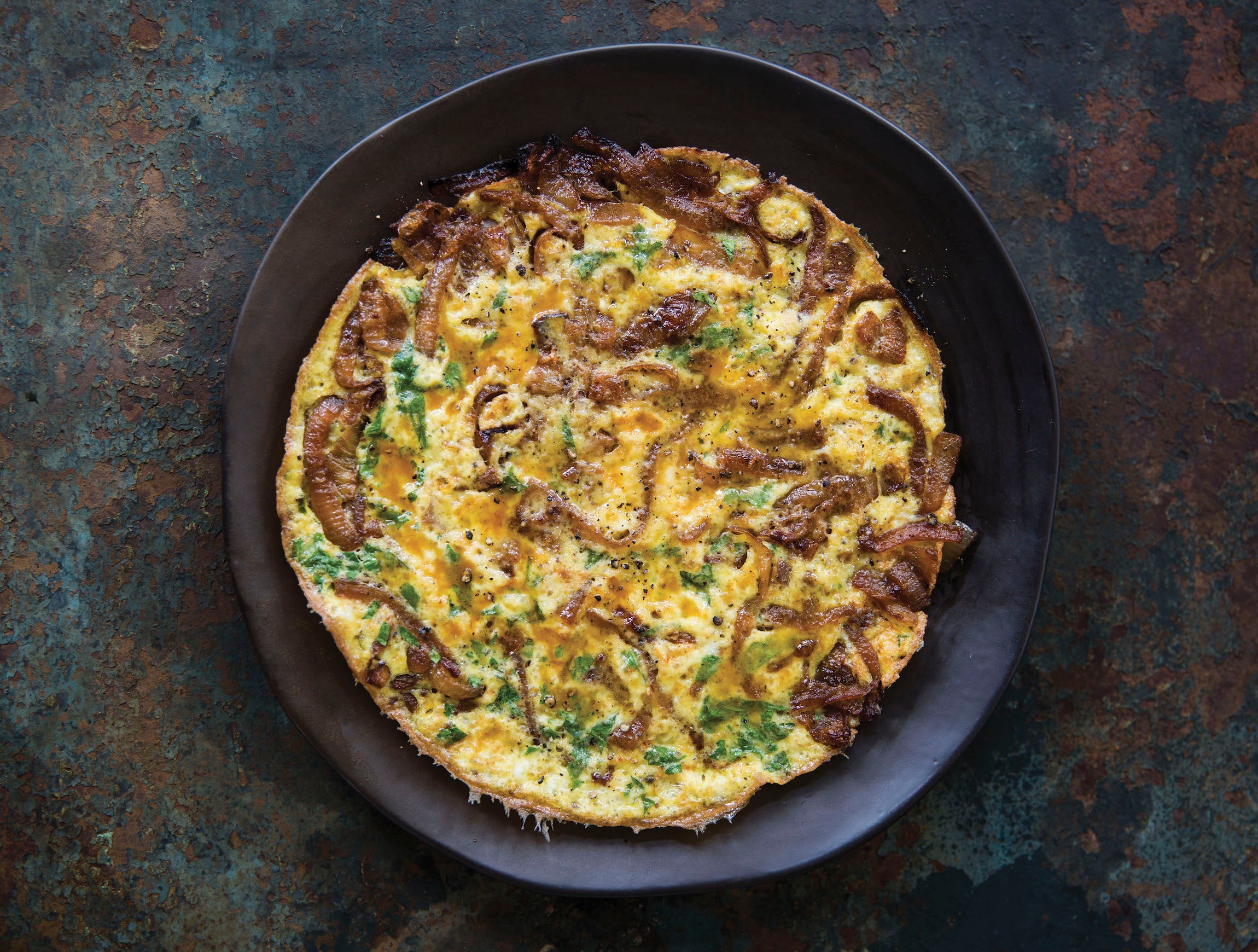 Caramelized Onion Frittata With Sherry Vinegar TASTE