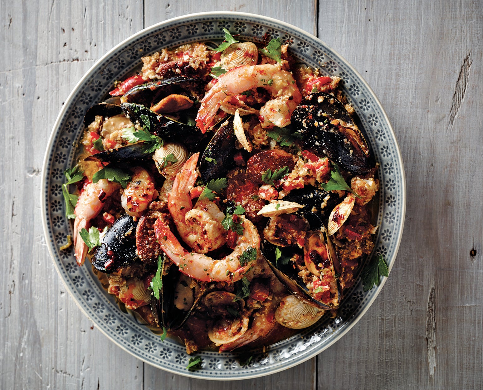 Chorizo & Seafood Paella  TASTE